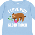 thumbnail image 4 of Inktastic Valentine's Day I Love You Slow Much with Cute Sloth Boys or Girls Long Sleeve Toddler T-Shirt, 4 of 5