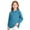 04# Dark Blue, variant on Girl's Long Sleeve Polo Shirt Stretch Pique Polo Shirts School Uniform Camel,3-4 Years