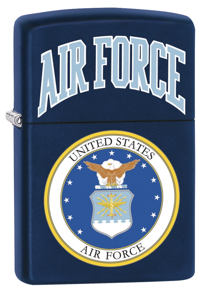 Zippo Lighter: USAF Air Force Logo - Navy Matte 79434 - Walmart.com