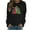 Black10, variant on Darzheoy Womens Christmas Tops Long Sleeve Hoodless Loose Printed Solid Color Raglan Sleeve Sweatshirts Pullover Trendy Seamless Casual Versatile Blouses