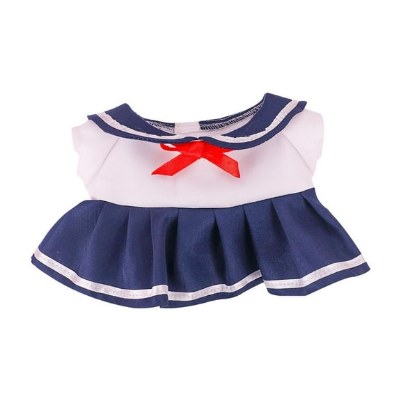 Wdhugt Blue Doll Dress Clothing For 11 Inch Plush Dolls Soft Fabric Dress With Comfortable Fit Cloth 6.30X5.51X0.79 Inches Blue