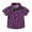 Purple, variant on Ltctricy Children's Button down Shirts Toddler Boys Girls Short Sleeve Striped Collared Blouses Casual Loose Summer Tops