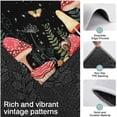 thumbnail image 3 of Red Mushroom Butterfly Black Pattern Kitchen Rugs Sets Of 3,Kitchen Runner Rugs Non Skid Washable,Decorative Kitchen Floor Mats for Kitchen,Sink,Laundry,17"x30"+ 17"x47" + 17"x59", 3 of 6