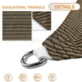 thumbnail image 2 of Sunshades Depot 14' x 14' x 14' Sun Shade Sail Equilateral Triangle Permeable Canopy Brown CustomSize Available Commercial Standard, 2 of 6