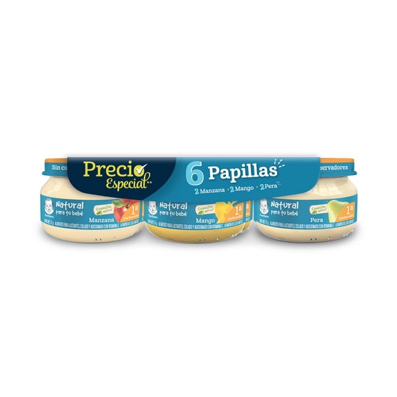 Alimento para lactantes Gerber cosecha natural 6 pzas de 71 g c/u