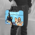 thumbnail image 6 of Kowoue Bluey Pattern Ultra-Thin Laptop Bag – Lightweight Shoulder Briefcase with Carry Handle, and Adjustable Strap, Fits 13-15.6-inch Laptops, 6 of 9