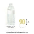 thumbnail image 3 of Big Dot of Happiness Gold Glitter 90 - No-Mess Real Gold Glitter Cut-Out Numbers - 90th Birthday Party Confetti - Set of 24, 3 of 6