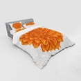 thumbnail image 3 of Ambesonne Orange Bedding Set 3 Pcs, Dahlia Flower Floral, Twin, Orange, 3 of 3