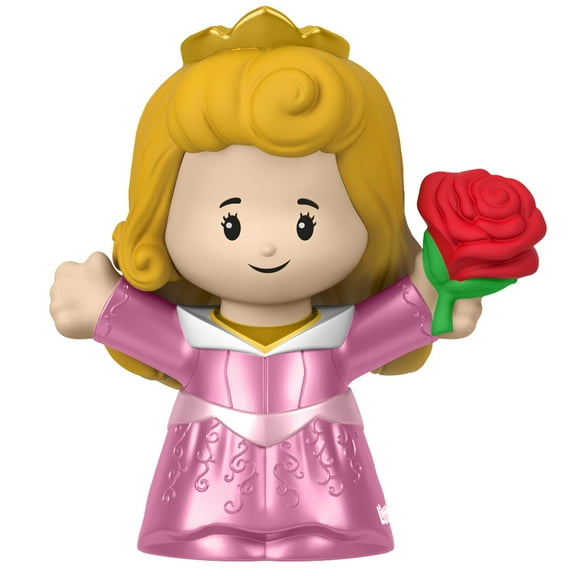 Replacement Part for Fisher-Price Little People Playset - HJW75 ~ Replacement Princess Aurora Figure ~ She's Holding a Red Rose ~ Inspired by Disney Movie Sleeping Beauty