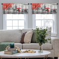 thumbnail image 5 of LALILO Kitchen Curtain Valance Halloween Black White Graphic Rod Pocket Window Curtain 52"x 18" Set of 2, 5 of 7