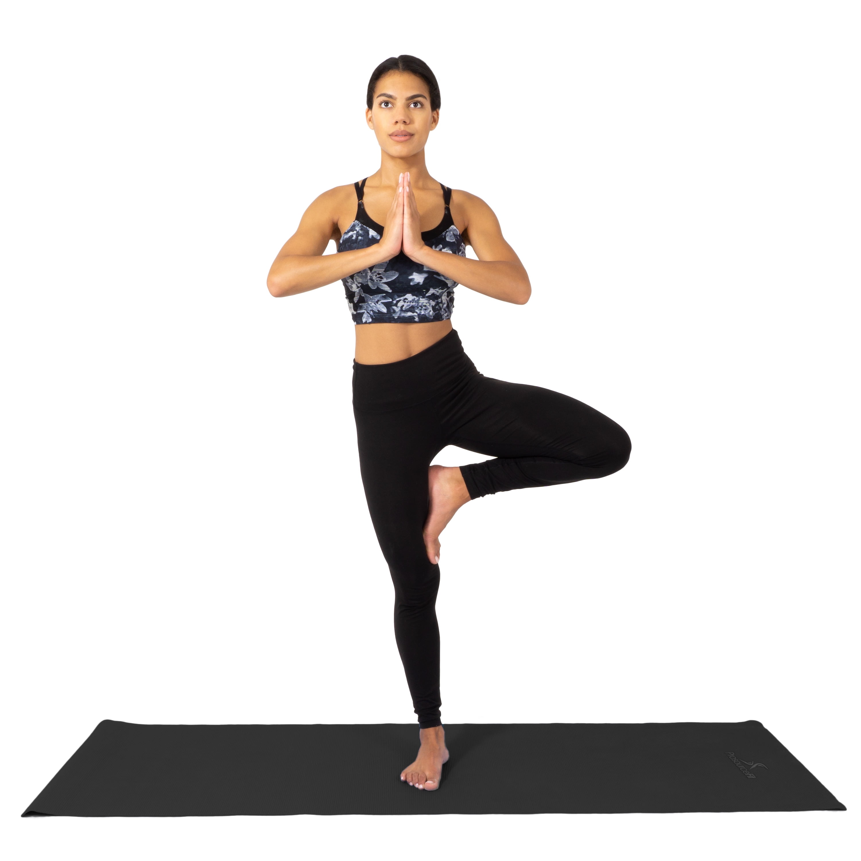 ProsourceFit Classic Yoga Mat 1/8-in, Black 