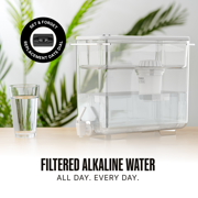 Invigorated Water pH Recharge Slim 38 Cup Alkaline Water Filter Dispenser