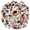 6A, variant on cartoon Barbecue Grill Stickers, Waterproof Barbecue Grill Sticker for Water Bottle Laptop Phone Cases Planner Skateboard Luggage Helmet Party Favor Decor, Ideal for Adults Teens Teacher Rewards