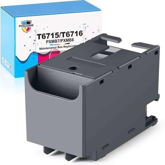 Caja de mantenimiento de tinta Poschink T6715 T6176 para Workforce Pro