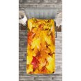 thumbnail image 3 of Ambesonne Fall Quilted Bedspread Set 2 Pcs, Wet Maple Leaves Nature, Twin Size, Multicolor, 3 of 3