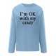 thumbnail image 4 of Sudadera de gran tamaño con estampado de letras y texto divertido para mujer, cuello redondo, manga larga, suelta, blusa individual Fridja hkj2066, 4 of 5