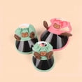 thumbnail image 3 of Pet Sun Hat with Ear Holes, Adjustable Baseball Visor Cap for Small Dogs Cats, Summer UV Protection Outdoor Travel Accessory, Cute Puppy Photoshoot Prop & Pet Gift Pink Size:L, 3 of 5