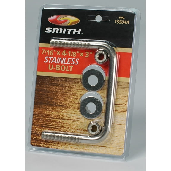 CE Smith - Stainless Steel U-bolt - Square U-bolts for Boat Trailer Accessories - 7/16"-14 x 4-1/8" x 3"