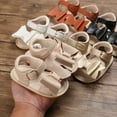 thumbnail image 6 of HUANBAI Spring And Summer Children Baby Toddler Shoes Boys And Girls Sandals Solid Color Bow Buckle Open Toe Cute And Comfortable 5, 6 of 9