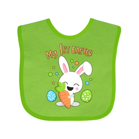 

Inktastic My 1st Easter Bunny with Eggs and Carrot Gift Baby Boy or Baby Girl Bib