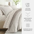 thumbnail image 5 of Noble Linens 7 Piece Bedding Bundle, Reversible Comforter and Patterned Sheet Set, King, 5 of 7