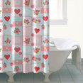 thumbnail image 4 of Pioneer Flower Floral Print Pattern Shower Curtain 72”x72", Bathroom Decorative Shower Curtain Set with 12 Hooks, Waterproof Washable, 4 of 6