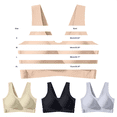 thumbnail image 3 of Endives Jelly Bra for Women Wireless Full Coverage Support Bra Back Hook Closure Soft Everyday Sleep Bra for Large Bust M, 3 of 6