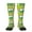2 Black-2, variant on Cartoon Frog print thigh-high socks, crafted for both men and women with a stretchy, high-opaque design perfect for daily wear
