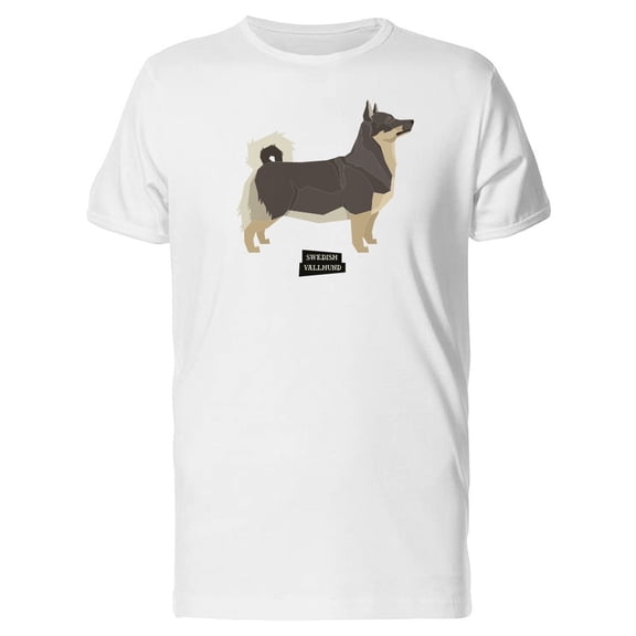 Dog Swedish Vallhund Geometric Tee Men's -Image by Shutterstock