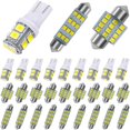 thumbnail image 1 of GFDYREE 30PCS Car LED Bulb, Vehicle LED Combination Set, Auto Interior LED Lights Dome Light Kit for Map Dome Trunk Cargo Door Courtesy License Plate Light, 1 of 6