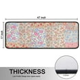 thumbnail image 5 of Kitchen Rugs Sets Of 2,Pioneer Flower Floral Print Pattern Anti Fatigue Kitchen Mat Rugs Non Slip Washable,Decorative Kitchen Floor Mats for Kitchen,Sink,Laundry,17"x47"+17"x47", 5 of 5