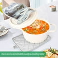 thumbnail image 3 of Yayeee Pot Holders Kitchen Heat Resistant with Pocket 7"x9.8" Cotton Oven Cooking Hot Pads, River and Mountains, 3 of 7