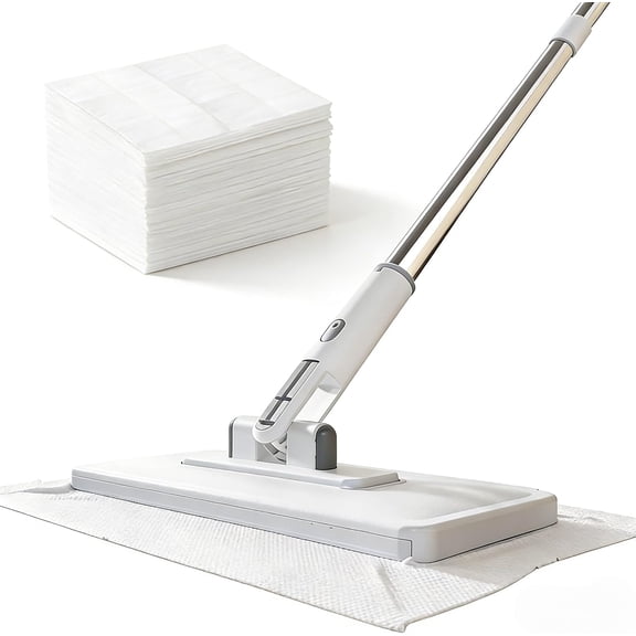 2026 New Retractable Model Convenient Cloth Changing Lazy Zero Touch Mini Mop for Small Spaces ,Comes with A Reusable Cloth