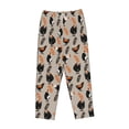 thumbnail image 6 of Uemuo Funny Chicken Pattern Women's Wide Leg Palazzo Lounge Pants with Pockets Light Weight Loose Comfy Casual Pajama Pants-Medium, 6 of 9