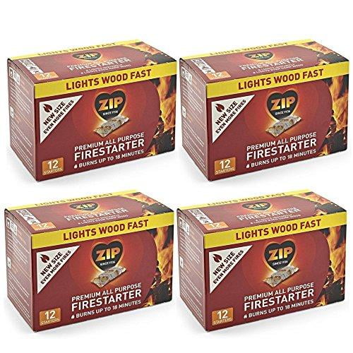 Zip Premium All Purpose Wrapped Fire Starter 48 Pack