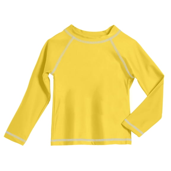 Made in USA Boys UPF 50  Long Sleeve Rashguard | Yellow