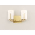 thumbnail image 3 of 21282SWSBR Maxim Lighting Dart-2 Light Bath Vanity-12.5 Inches wide by 7.75 inches high-Satin Brass Finish, 3 of 9
