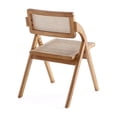 thumbnail image 4 of Manhattan Comfort Lambinet 18.3" Wood Folding Dining Chair in Natural (Set of 4), 4 of 7