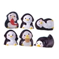 thumbnail image 1 of Figuras de Mini pingüino, esculturas pequeñas, manualidades de bonsái DIY, regalo de cumpleaños, decoraciones de jardín de hadas, figuras en, 1 of 9