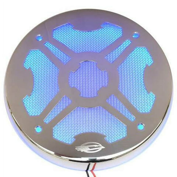 ITC Marine Boat Illuminated Speaker Cover | Chaparral Blue LED 7 3/8 Inch