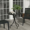 thumbnail image 2 of Outsunny Table d'Appoint d'Extérieur Ronde pour Patio avec Cadre en Acier Noir, 2 of 10