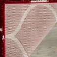 thumbnail image 4 of SAFAVIEH Hudson Arline Geometric Shag Area Rug, Red/Ivory, 3' x 5', 4 of 6