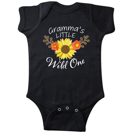 

Inktastic Gramma s Little Wild 1 with Beautiful Sunflower Gift Baby Boy or Baby Girl Bodysuit