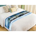 thumbnail image 1 of ABPHQTO Paisaje de invierno colorido con una casa de dulces Camino de cama Ropa de cama Bufanda Decoración de cama 50x241 cm, 1 of 1