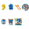 Sonic Boom Sonic The Hedgehog Party Supplies Party Pack For 16 With Gold #9 Balloon