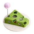 thumbnail image 3 of Juguete de queso para gatos, bola de campana, caja de entretenimiento, juguete interactivo creativo estable, queso para gatos para el hogar, regalo Verde, 3 of 10