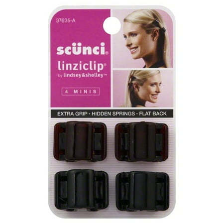 Scunci: Minis 37635 A Linziclip, 4 pk