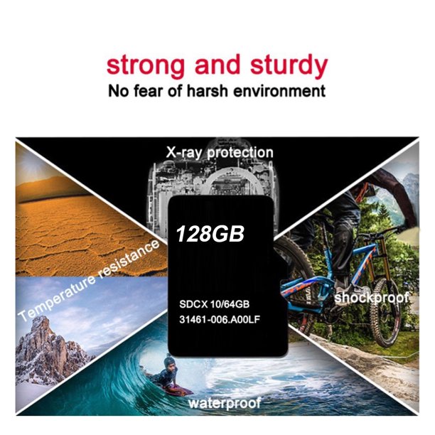 Mini tarjeta de memoria 32G/64G/128G con adaptador para tarjeta de memoria SD de alta velocidad 100 MB/s Ndcxsfigh Para estrenar