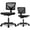 Black, variant on CONCETTA Compact Ergonomic Mesh Office Chair – Armless Swivel Design, Adjustable Height, Ideal for Small Spaces, Green