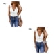 thumbnail image 4 of Sonducket Camisetas sin mangas para mujer con capas fáciles para cualquier ocasión, camiseta sin mangas para mujer, blusa informal transpirable Blanco 3XL,1 2piezas, 4 of 6